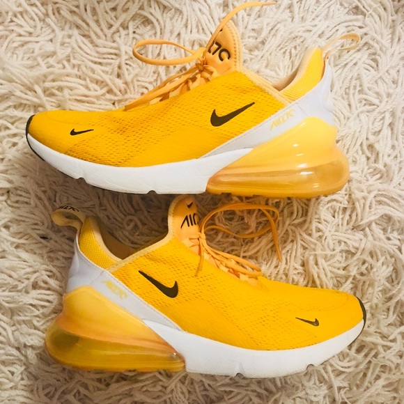 yellow nike shoes air max 270